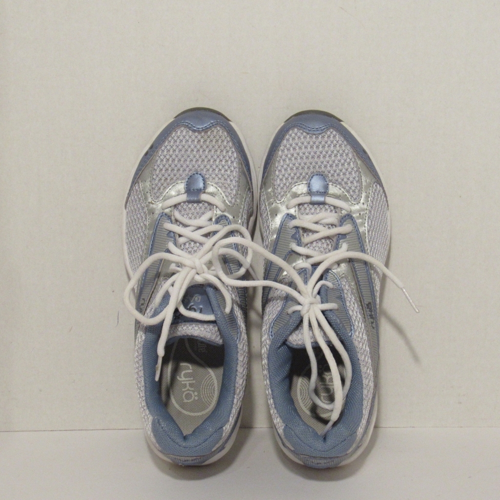RYKA DASH Womens Sneaker Blue-White Mesh Ortholite Comfort Shoes, Size 7 - Picture 2 of 14